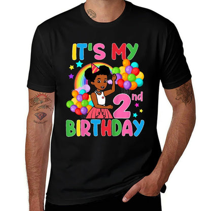 Kids It's My 2nd Birthday Gracie's Corner Two Years Old Bday Comfortable T-Shirt
