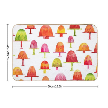Jellies on Plates  Rapid-Drying Bath Mat