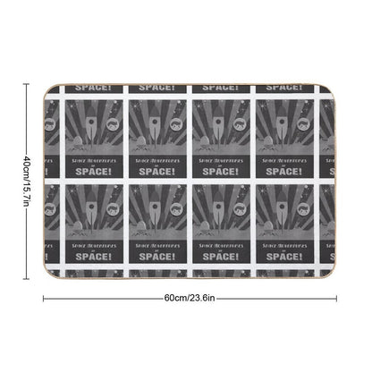 Space Adventures, In Space!  Dirt-Trapping Bath Mat