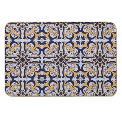 Portuguese Tile  Long-Lasting Bath Mat