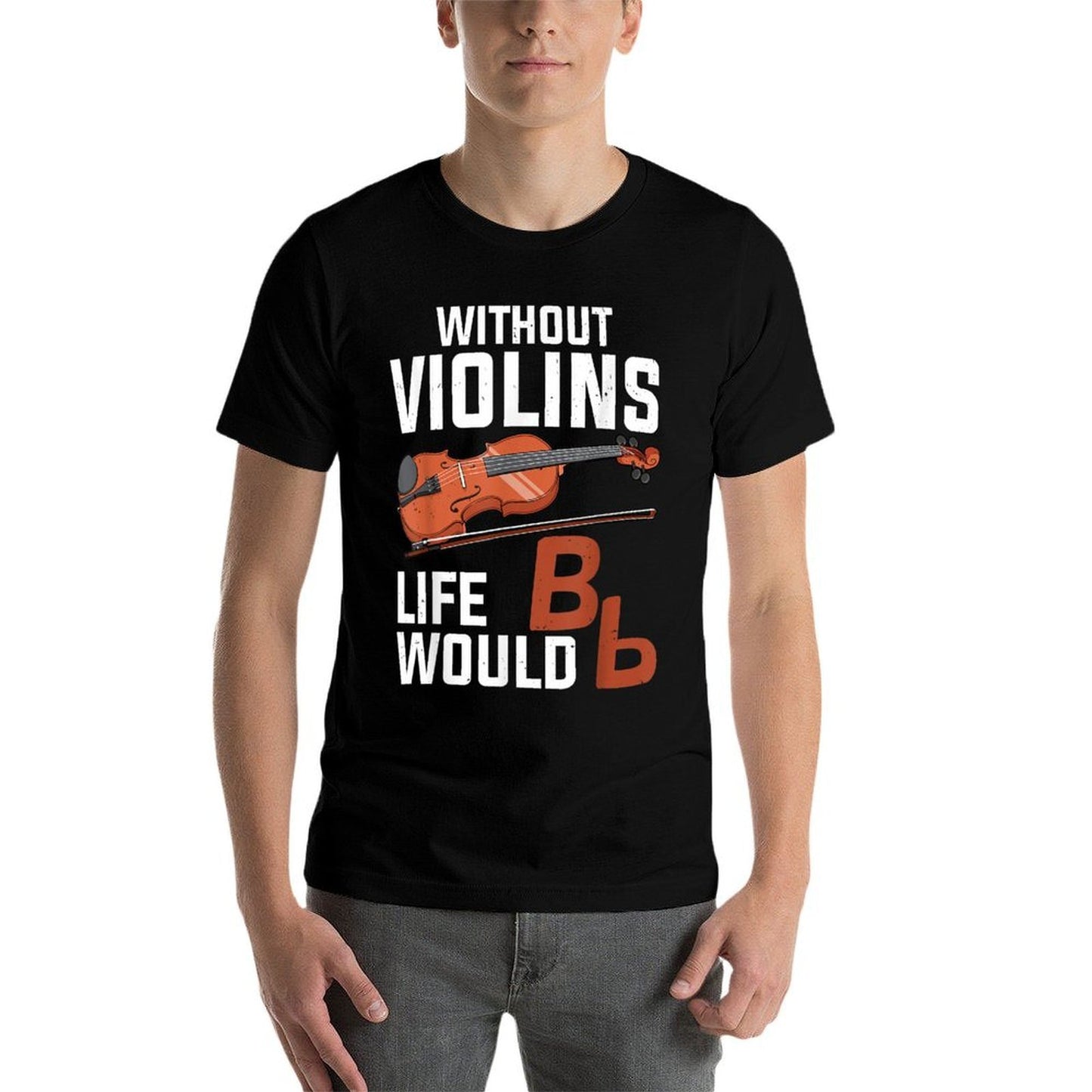 Funny Violin Art for Men Women Music Violin Player Violinist  Classic T-Shirt