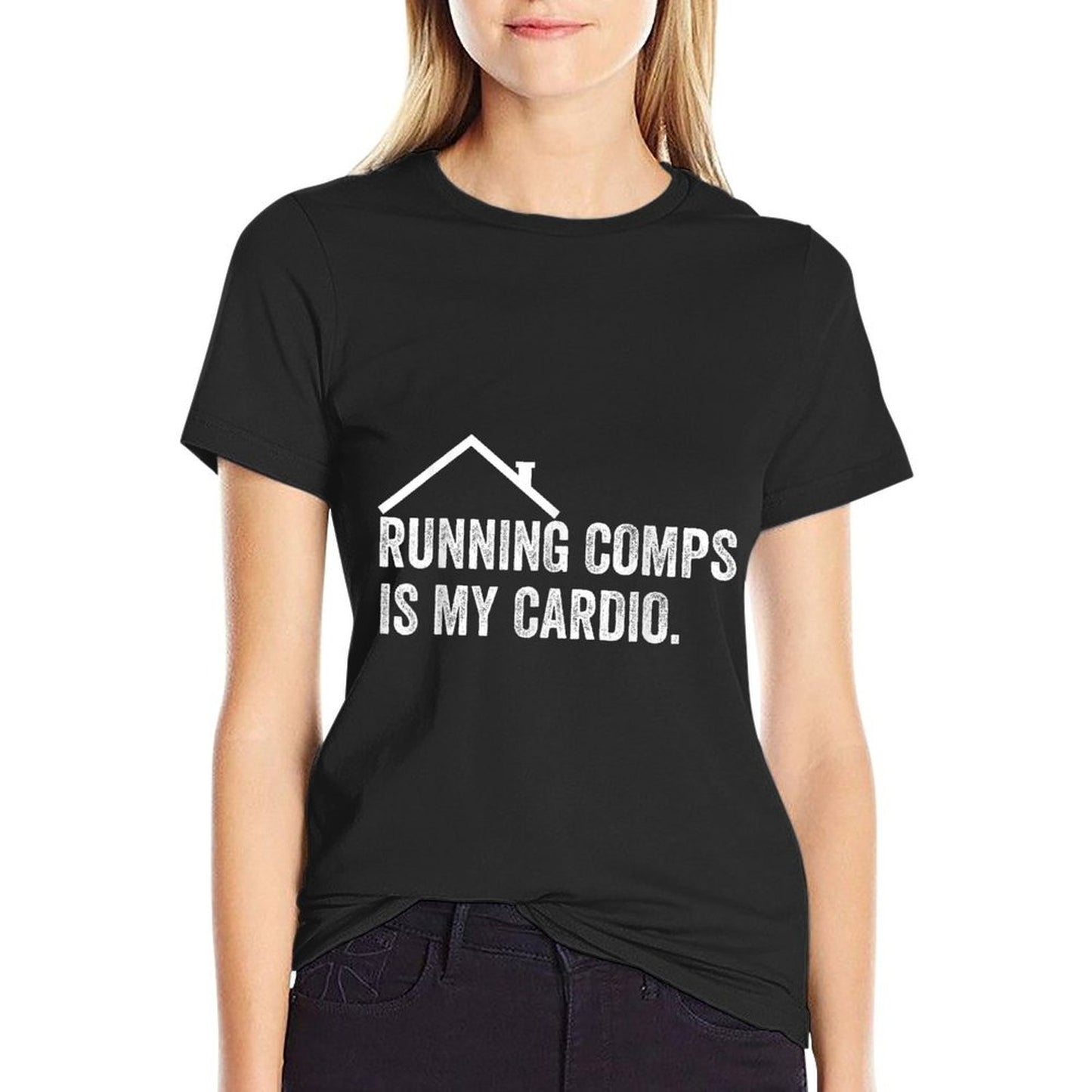 Running Comps Is My Cardio Funny Realtor Apparel Men Women  Vintage-inspired T-Shirt