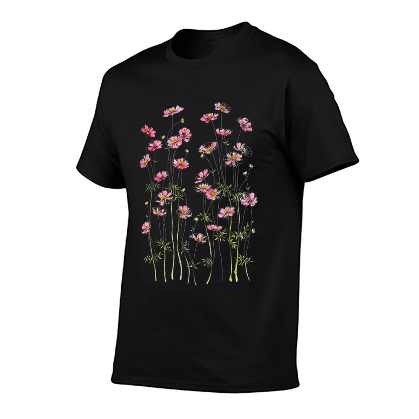 Pink Cosmos Flowers Classic T-Shiirt  Classic T-Shirt