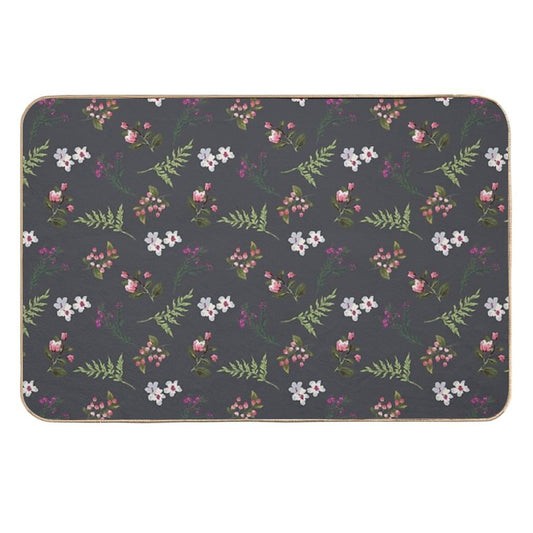 Vintage Flowers  Slip-Resistant Bath Mat