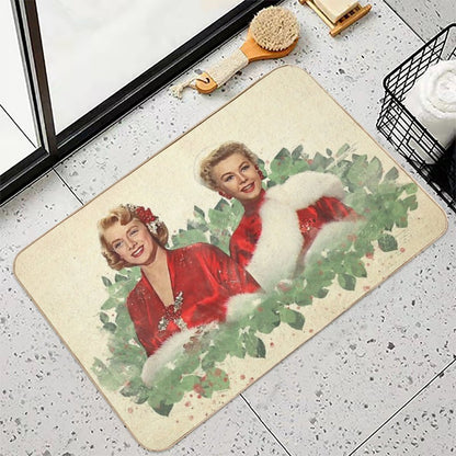 Sisters - A Merry White Christmas  Dirt-Trapping Bath Mat