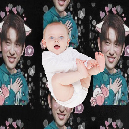 Peach Boi Jinyoung Machine-washable Throw Blanket