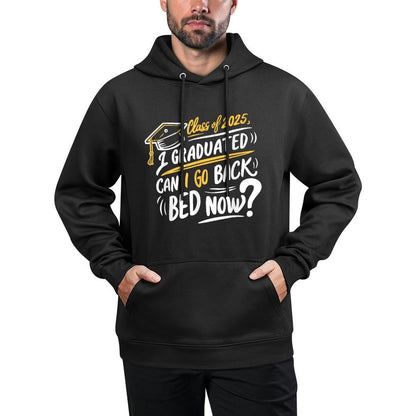 Retro Class Of 2025 I Graduated Can I Go Back To Bed Now Moisture-Wicking Hoodie