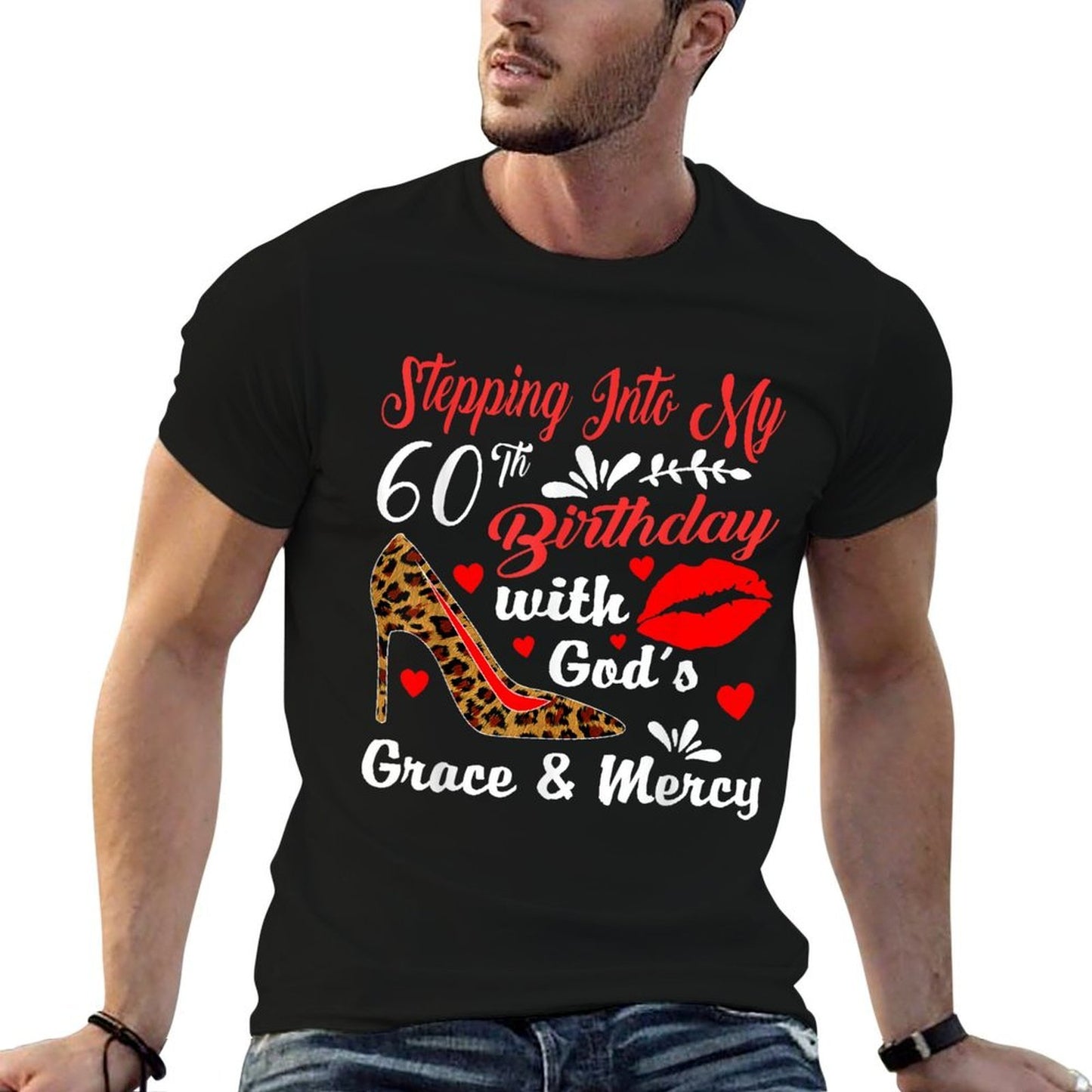 Stepping Into My 60th Birthday With God's Grace And Mercy  Eco-friendly Material T-Shirt