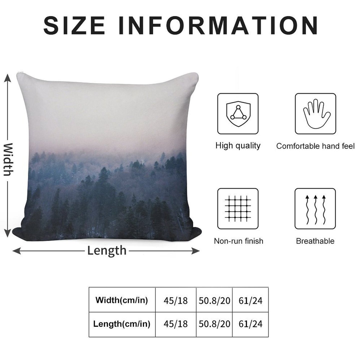 Home Again Soft Short Plush Fabric Throw Pillow