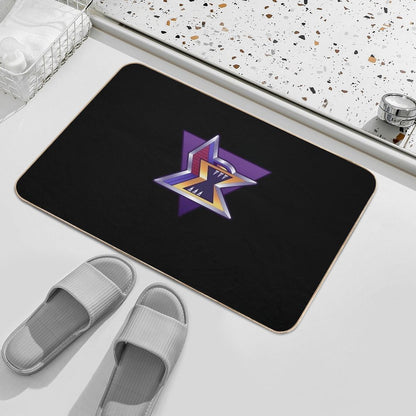 Maverick Logo Reworked  Fade-Resistant Bath Mat