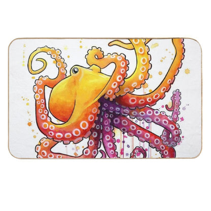Octopus Sunrise  Odorless Bath Mat