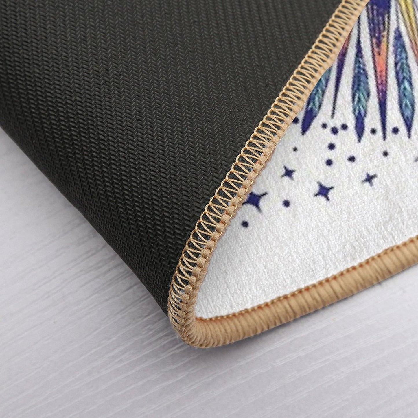 Feathered Sun  Slip-Resistant Bath Mat