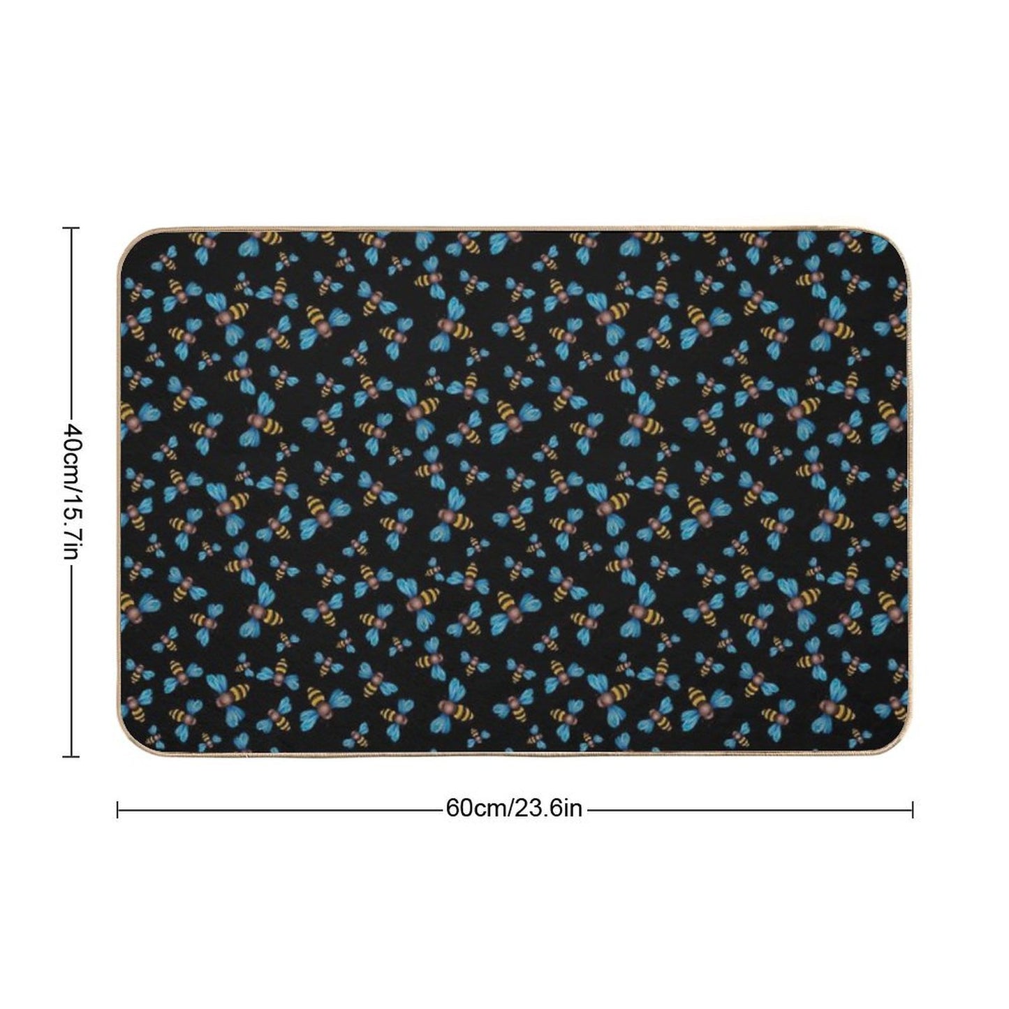 Bees 2  Easy Maintenance Bath Mat