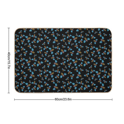 Bees 2  Easy Maintenance Bath Mat