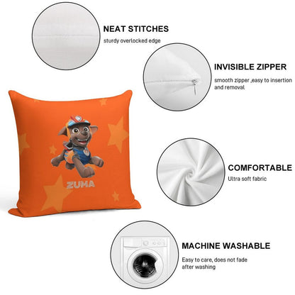 Paw Patrol Zuma Soft Reinforced Edging Throw Pillow