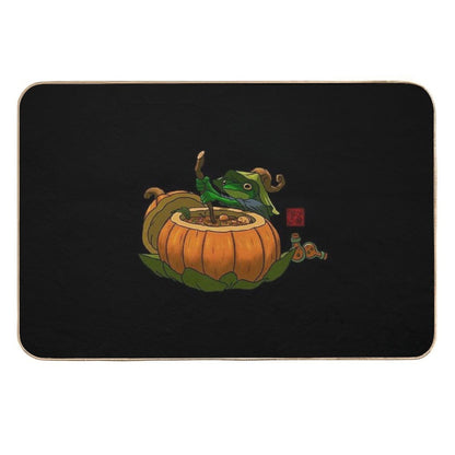 Halloween Potion Maker Witchy Frog No Text  Non-Slip Bath Mat