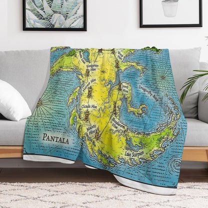 Maps Poster Metal Print Tapestry Throw Blanket  Poster Compact Throw Blanket