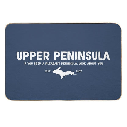 Upper Peninsula, Northern Michigan's Pleasant Peninsula U.P.  Repositionable Bath Mat