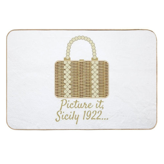 Sophia's Wicker Purse  Toxin-Free Bath Mat