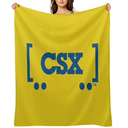 CSX Train Logo Lightweight Throw Blanket