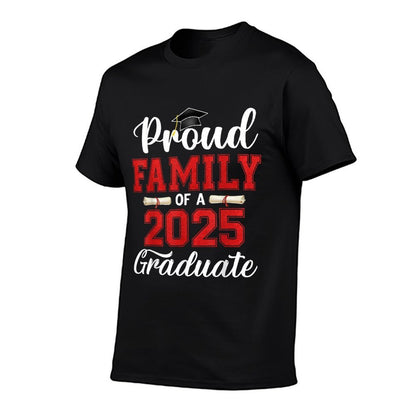 Proud Family Of A 2025 Graduate  Rolled Sleeves T-Shirt