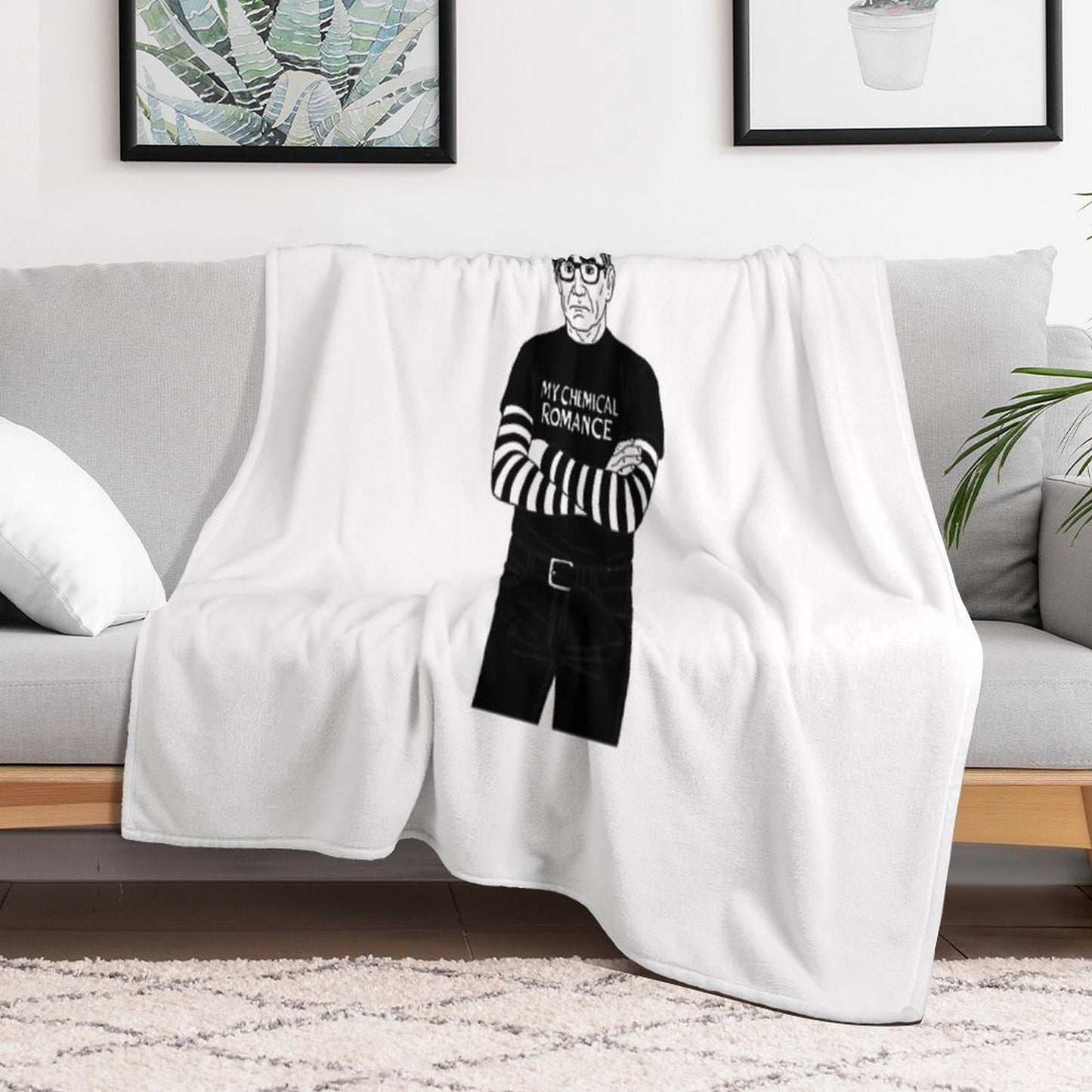 Emo John Velvety-soft Throw Blanket