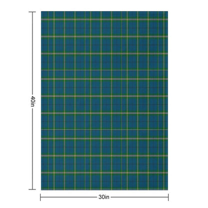 Clan Cleland Tartan Travel-friendly Throw Blanket