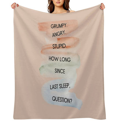 Project Hail Mary - Grumpy Angry Stupid Plush Throw Blanket