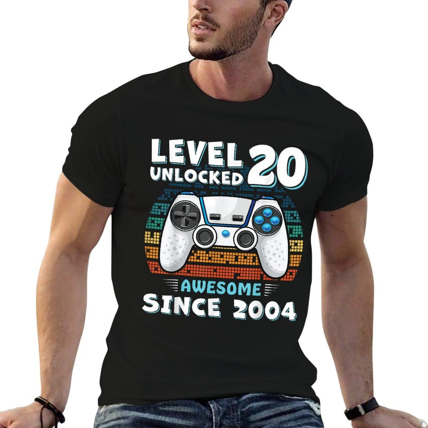 20 Birthday Decoration Men 20yr 20 Year Old 20th Birthday  Relaxed-fit T-Shirt