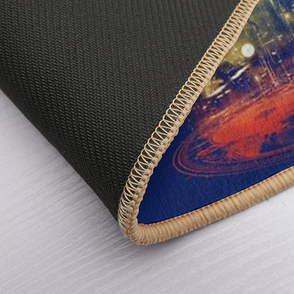 11th Time Storm-rainbow Version  Easy Maintenance Bath Mat