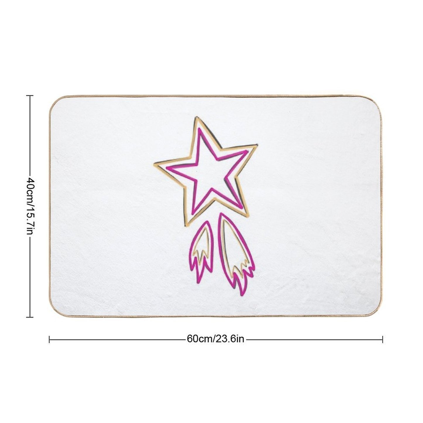 Shooting Star  Dirt-Trapping Bath Mat
