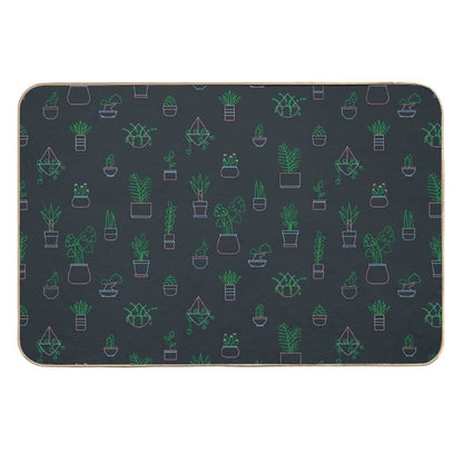 Neon Plants  High-Traffic Bath Mat