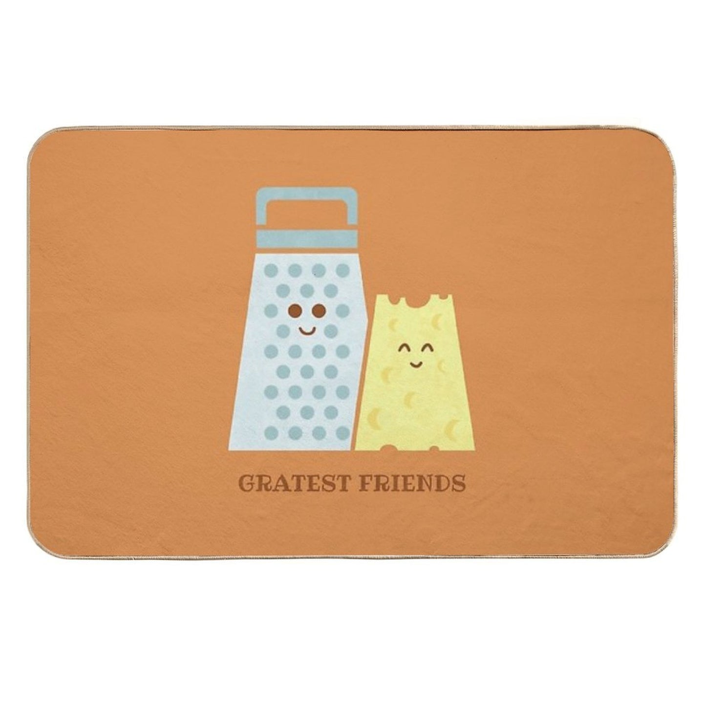 Cheesy Friendship  Pet-Safe Bath Mat
