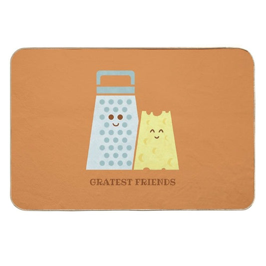 Cheesy Friendship  Pet-Safe Bath Mat