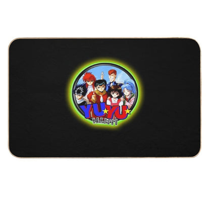 Characters Funny Hakusho Manga Logo  Easy Maintenance Bath Mat