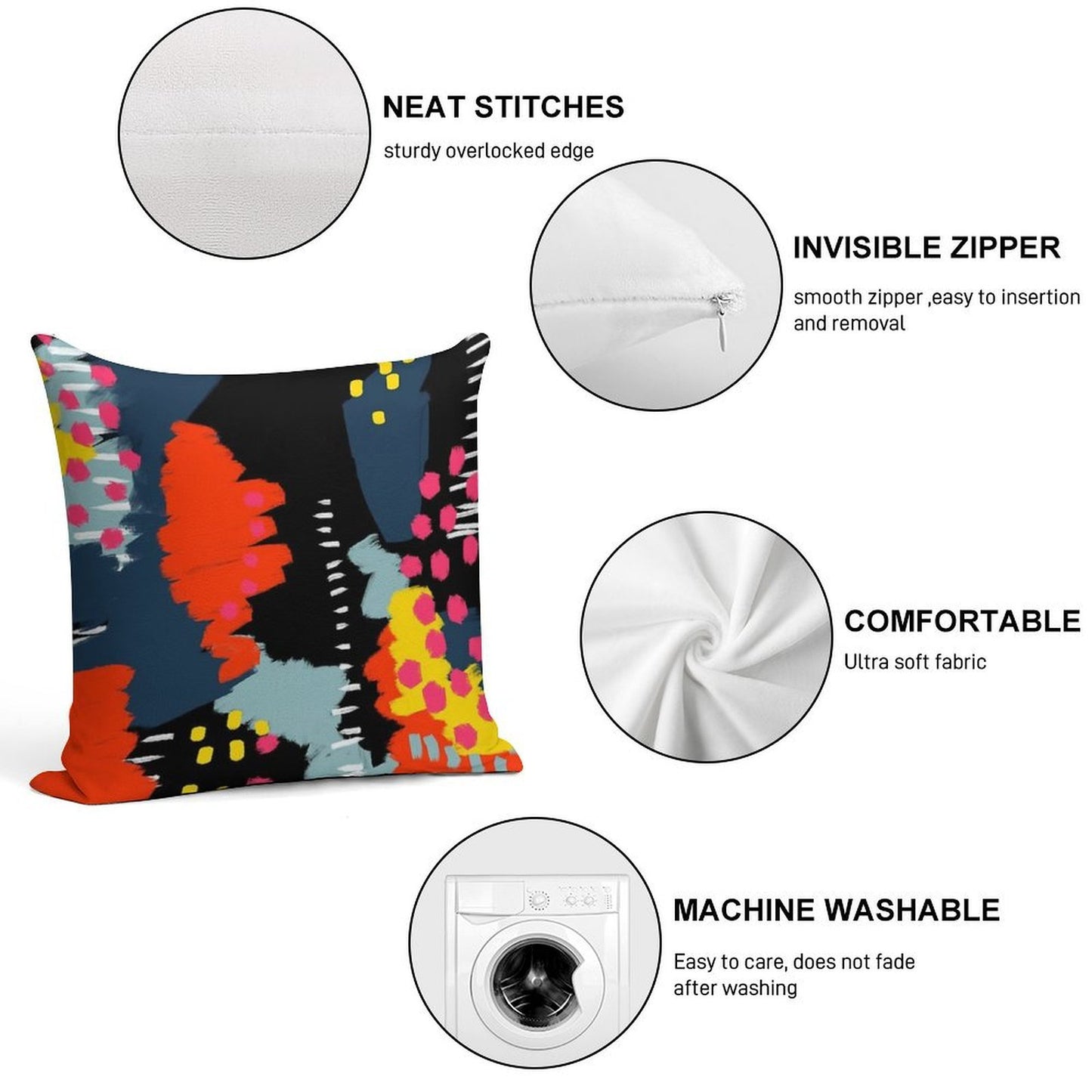 Dark Side Soft Bedroom Essential Throw Pillow