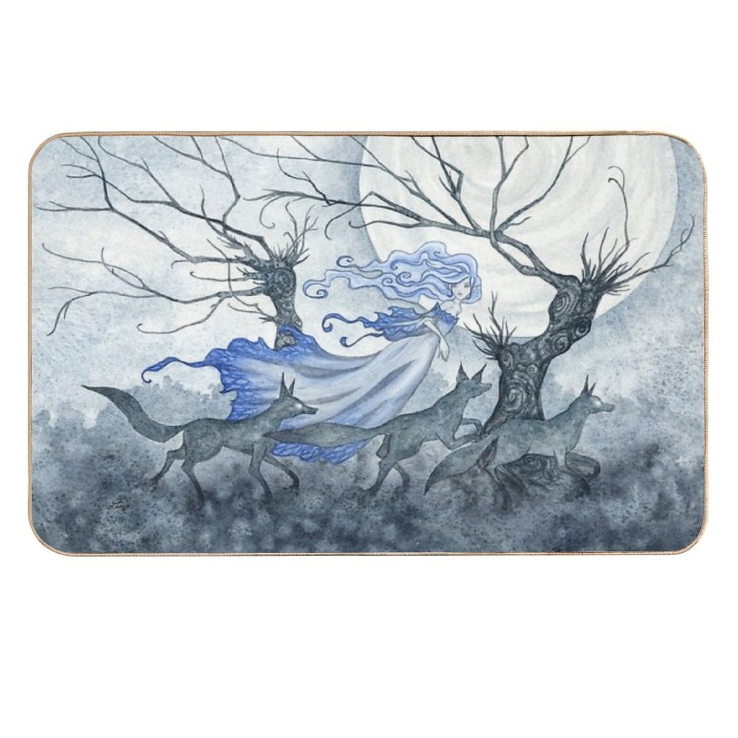 Wolf Dream  Easy To Clean Bath Mat