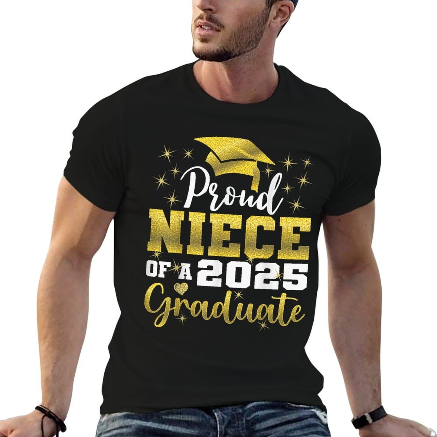 Super Proud Niece of 2025 Graduate Senior Graduation Family  Lightweight T-Shirt