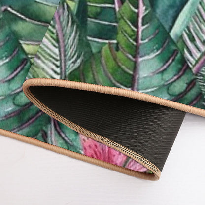 Tropical Banana Leaf Print  Eco-Friendly Bath Mat