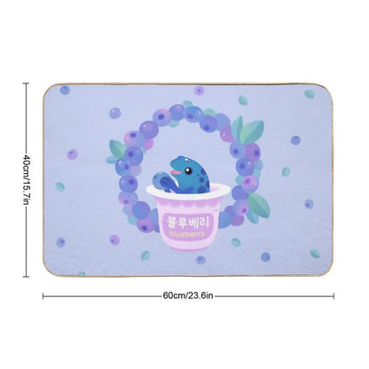 Blueberry Poison Yogurt 2 Durable Bath Mat