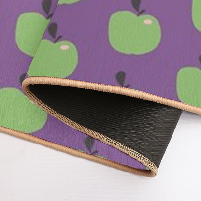 Green Apples  Edible Garden  Abstract Fruit Pattern  Anti-Trip Bath Mat
