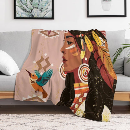 Tribal Thoughts Durable Throw Blanket