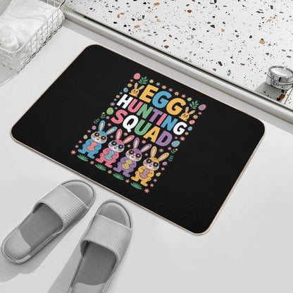 Happy Easter Bunny Egg Hunting Squad Crew Family  Rapid-Drying Bath Mat