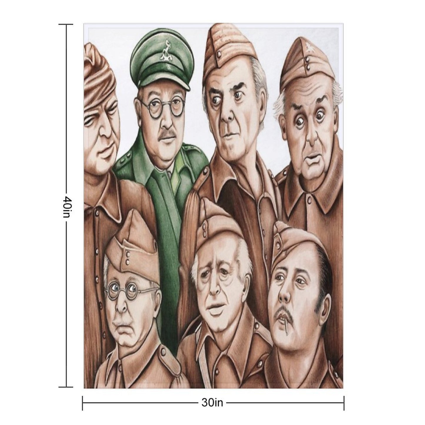 Dad's Army Quick-dry Throw Blanket
