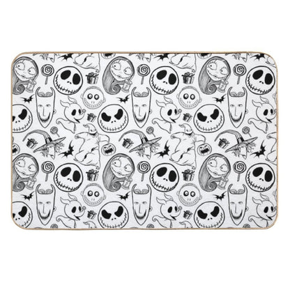 Nightmare before Christmas Pattern  Slip-Resistant Bath Mat