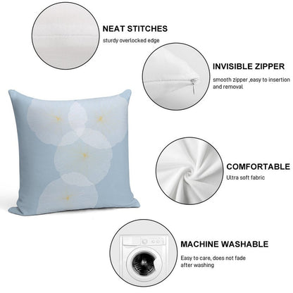 Whispering Petals Soft Warmth Comfort Throw Pillow