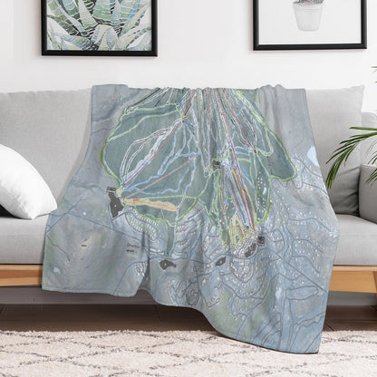 Stratton Resort Trail Map All-season Throw Blanket