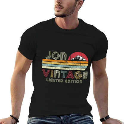 Jon Name Gifts Vintage Limited Edition Birthday Outfit  Trendy Pattern T-Shirt