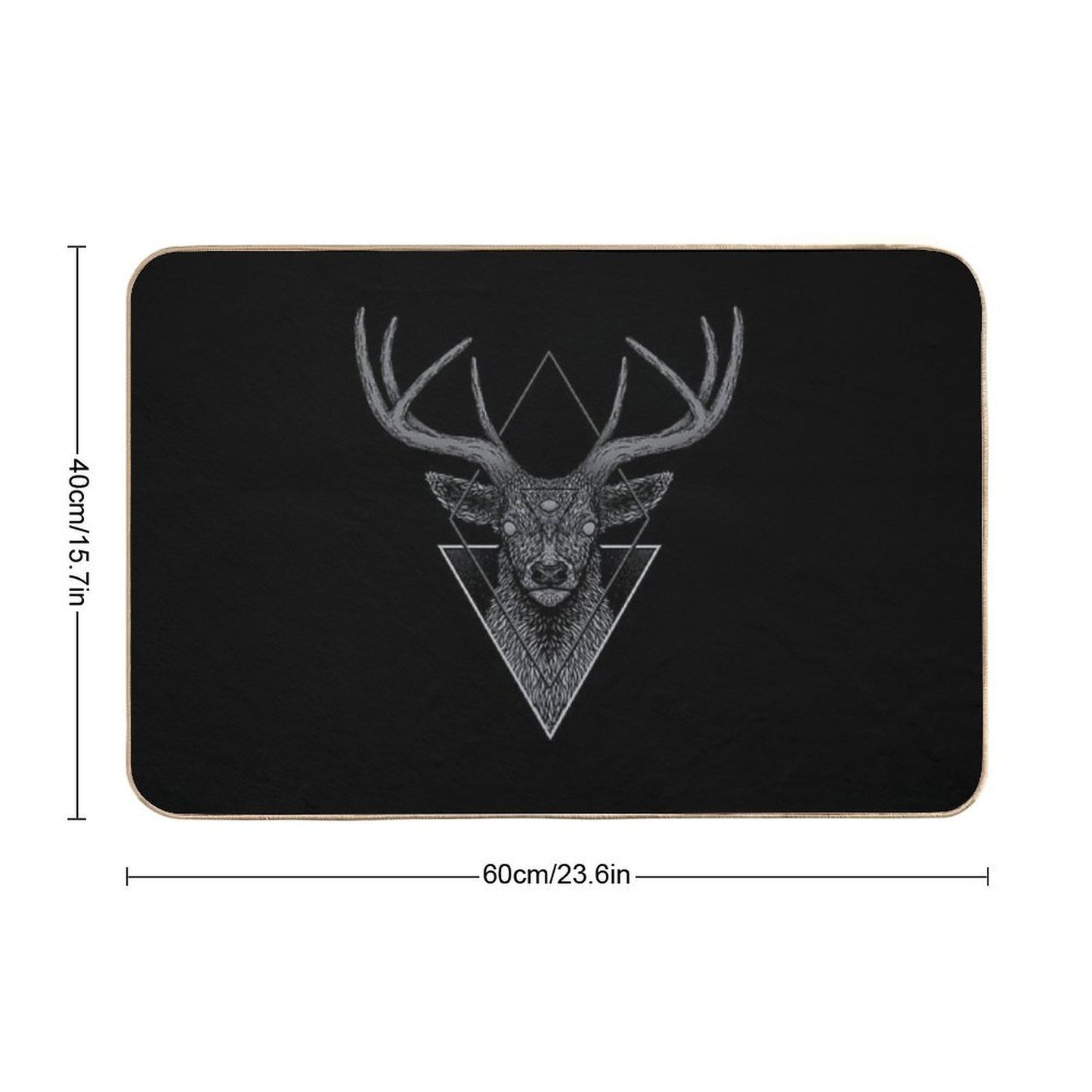 Dark Deer  Stain-Proof Bath Mat