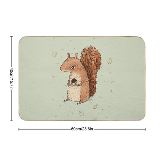 Sarah The Squirrel  High-Traffic Bath Mat